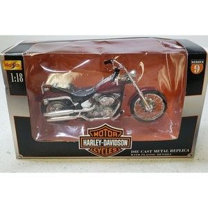 MAISTO HARLEY-DAVIDSON  1:18 SCALE DIECAST FXSTD Softail Deuce MOTORCYCLE Ser. 9